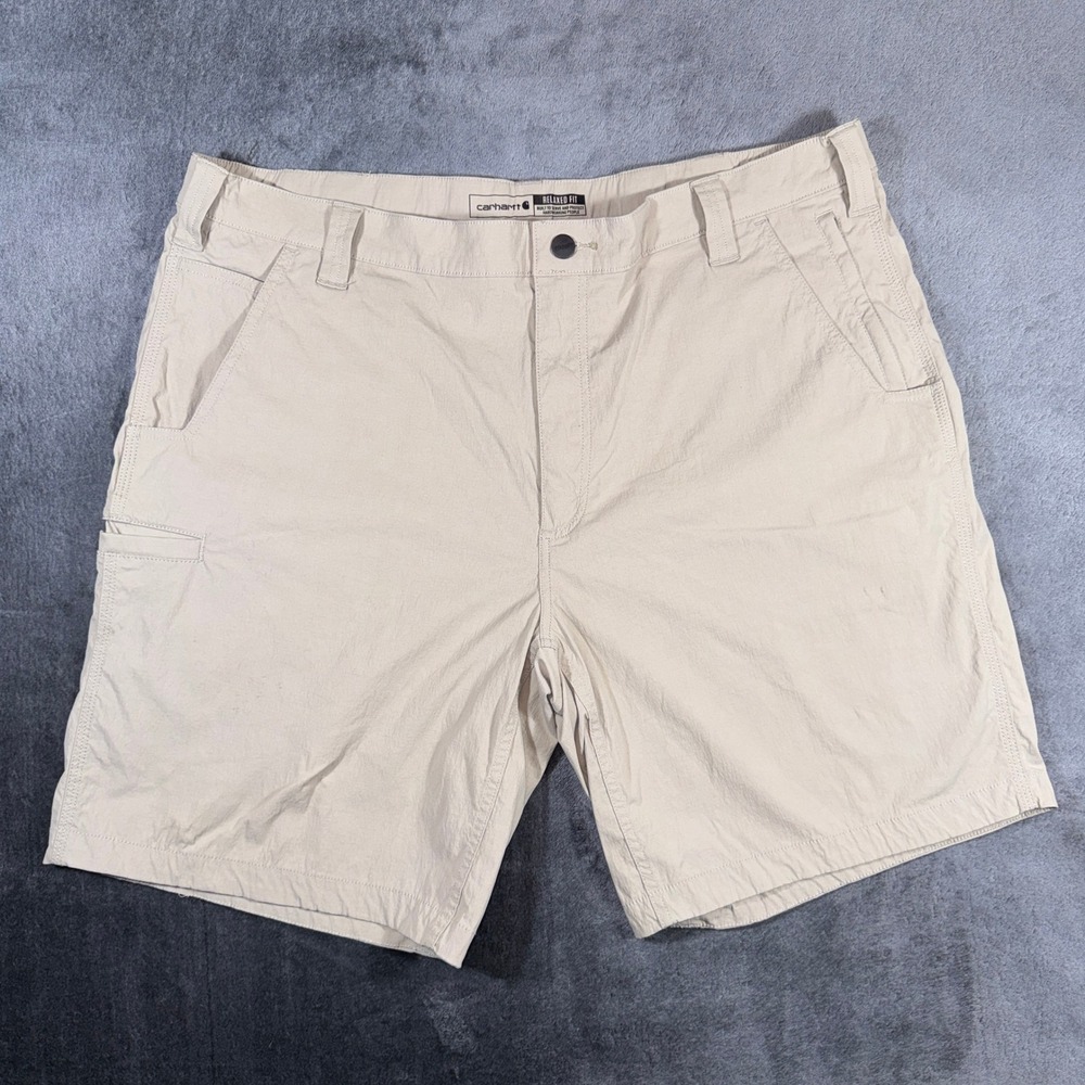 Carhartt Force Relaxed Fit Lightweight Ripstop Work Shorts Tan 40 BS4198-M